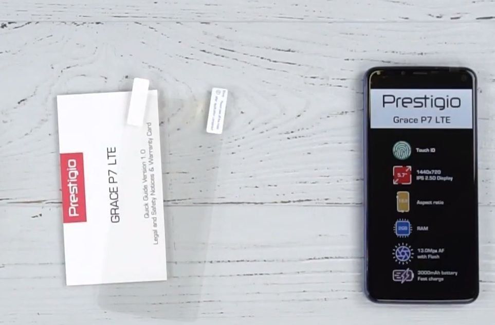 Smartphone Prestigio Grace P7 LTE - fordele og ulemper