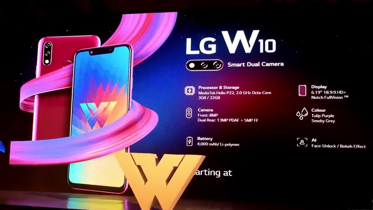Smartphone LG W10 - fordele og ulemper