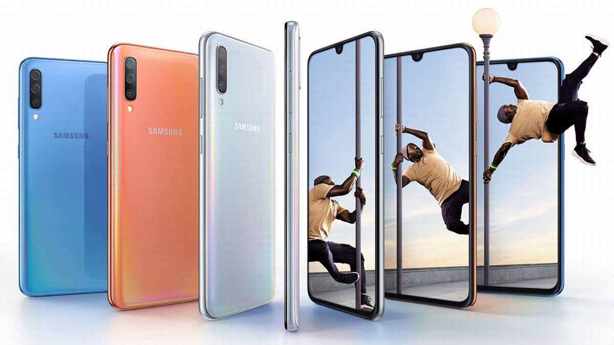Overview of the Samsung Galaxy A70s smartphone with key features