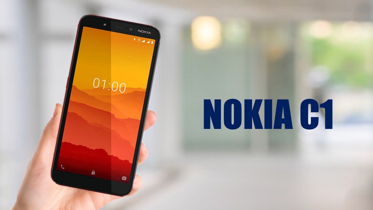 Oversigt over Nokia C1-smartphonen med nøglefunktioner