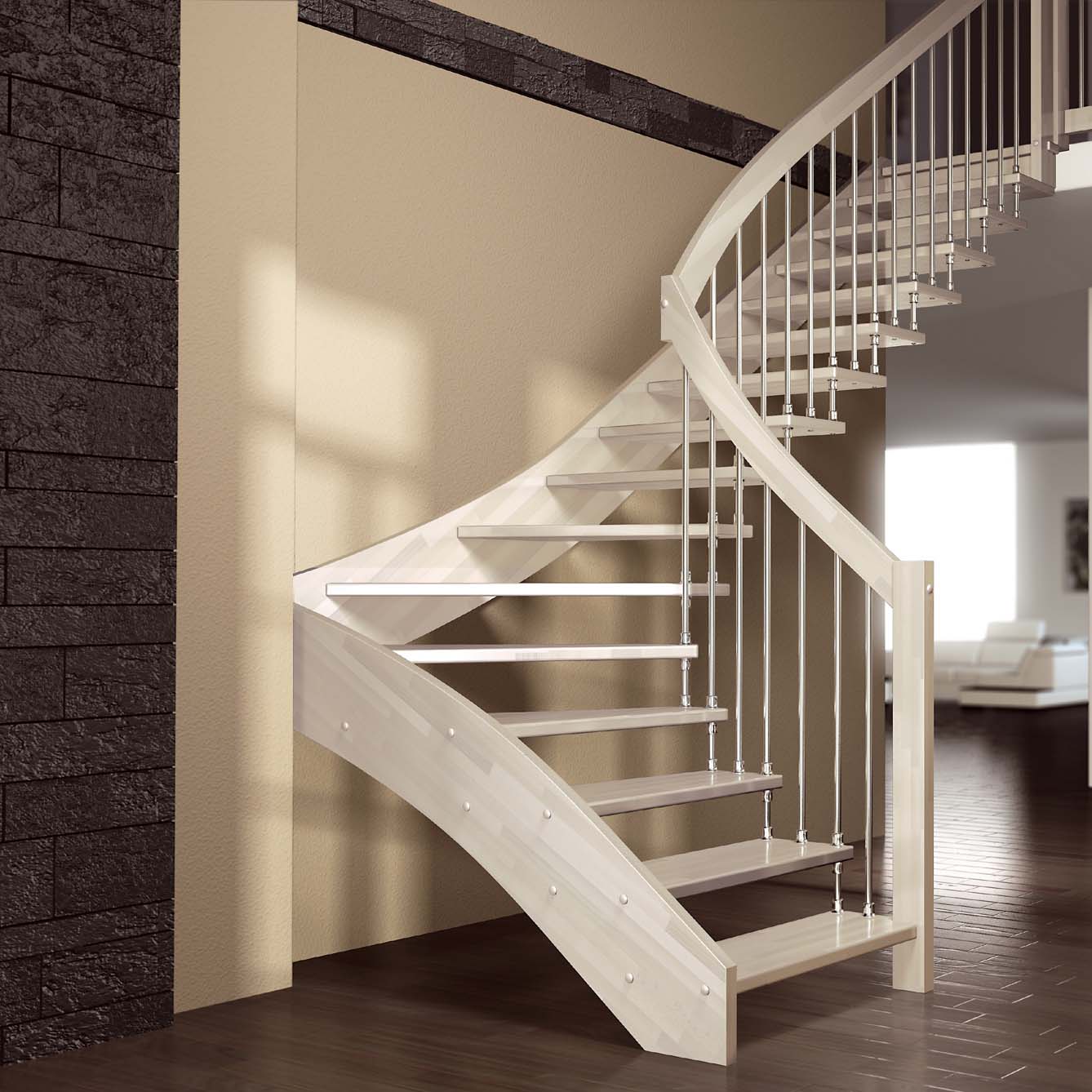 De bedste modeller af trapper til et landhus eller lejlighed på anden sal