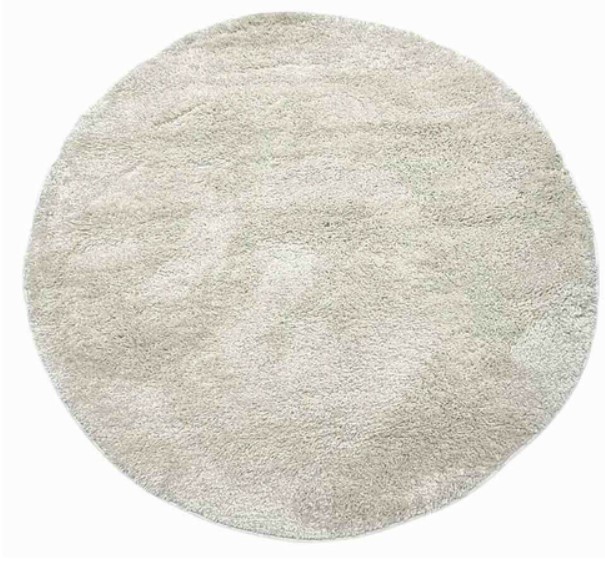 Round shape carpet with long piles TROISCONSEILS A01019